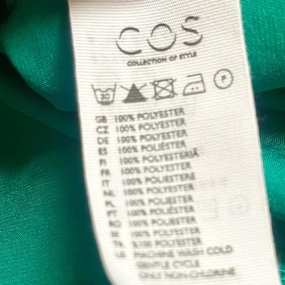 Exquisite emerald green vintage COS blouse! - Picture 9 of 9